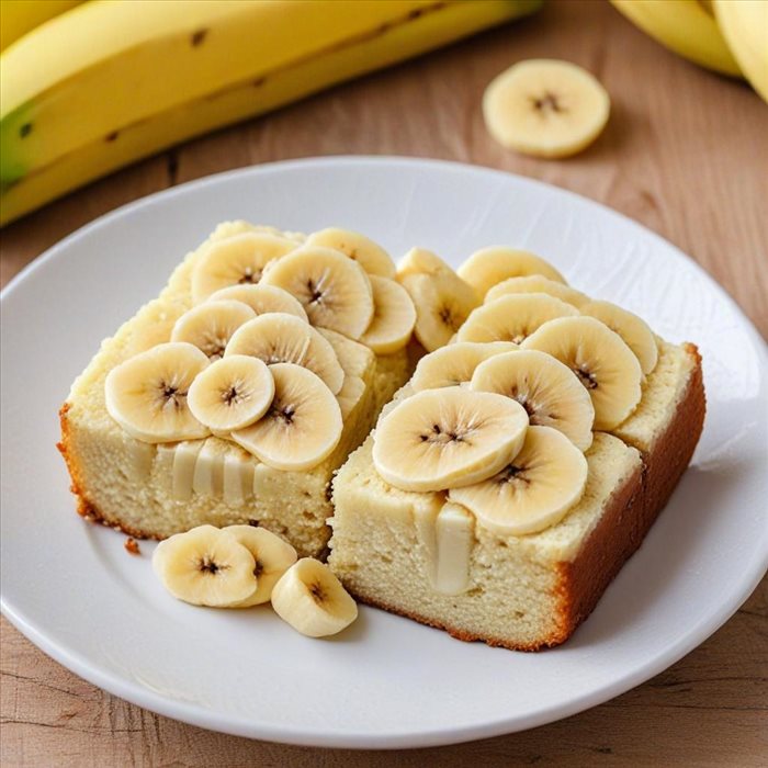 Gâteau à la banane mûre