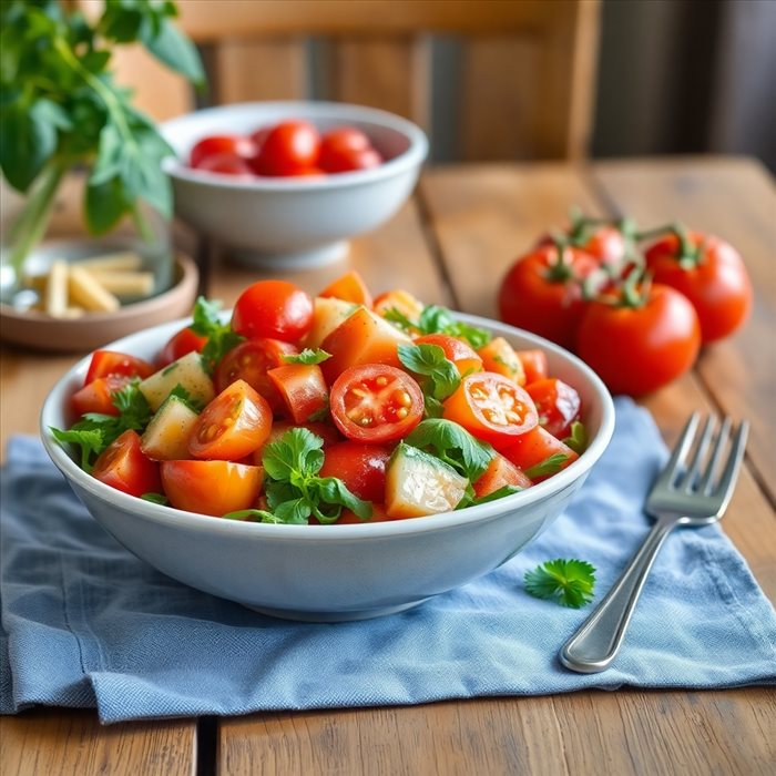 Assaisonner facilement votre salade de tomates délicieuses